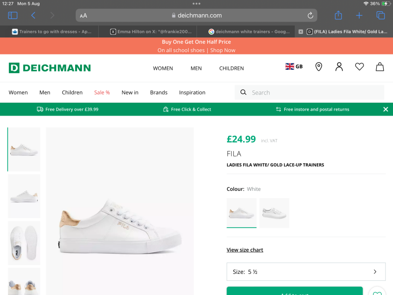 Trainers to go with dresses - Apple shape