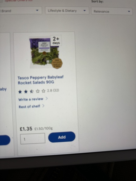 I just burst into tears in Tesco.