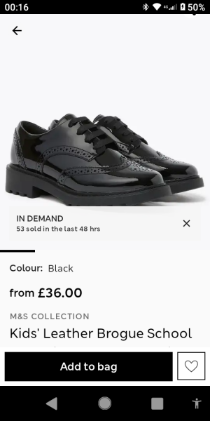 I want plain shoes, maybe lace ups, to see me through the cold weather.