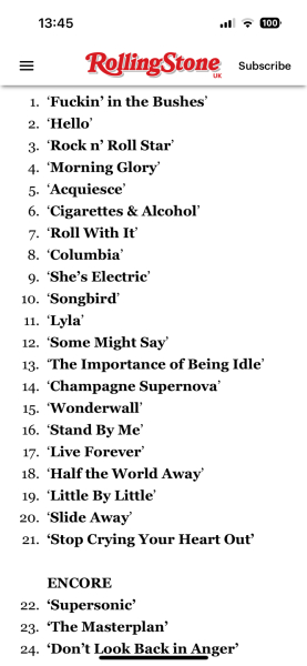 Oasis - The Reunion (Definitely?! Maybe?!)