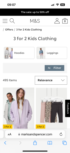 To get “girls” stuff when I search for “boys”