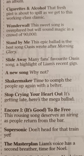 Oasis - The Reunion (Definitely?! Maybe?!)