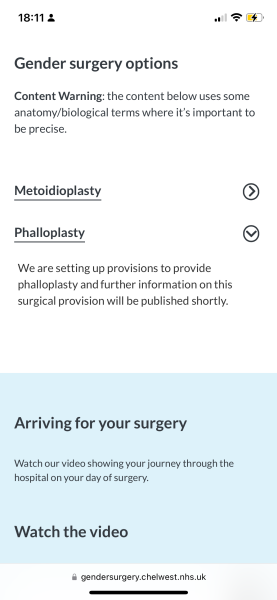 Ethics of phalloplasty on female patients.