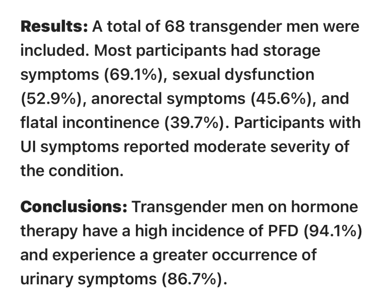 Ethics of phalloplasty on female patients.