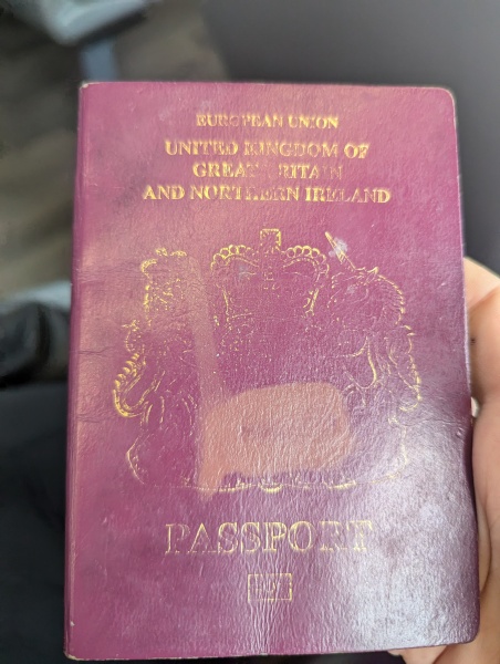 Passport got stained