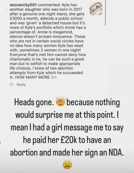 Kyle Walker and his baby mama drama