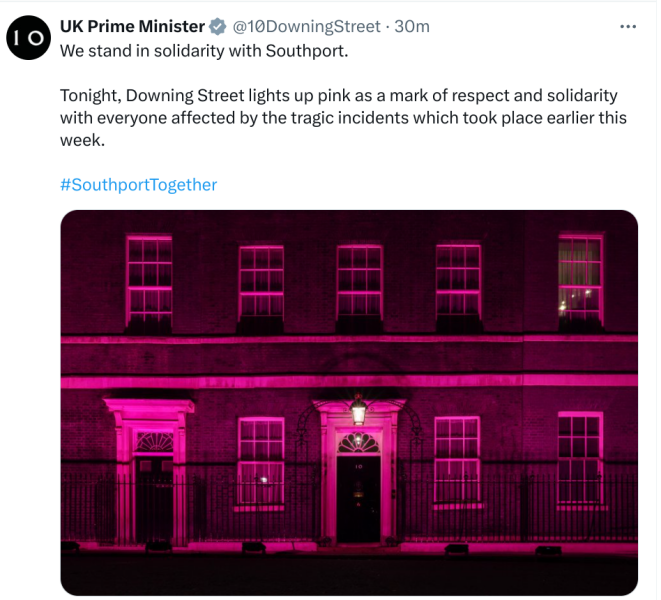 Totally disgusted by those rioting in Southport