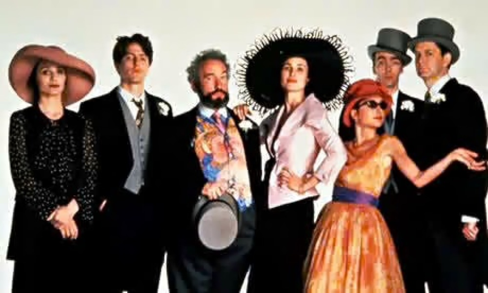 to think MN view of what to wear to a wedding is based on 4 weddings and a funeral?