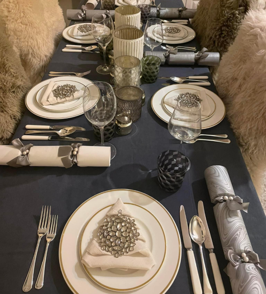 Setting the table for Dinner