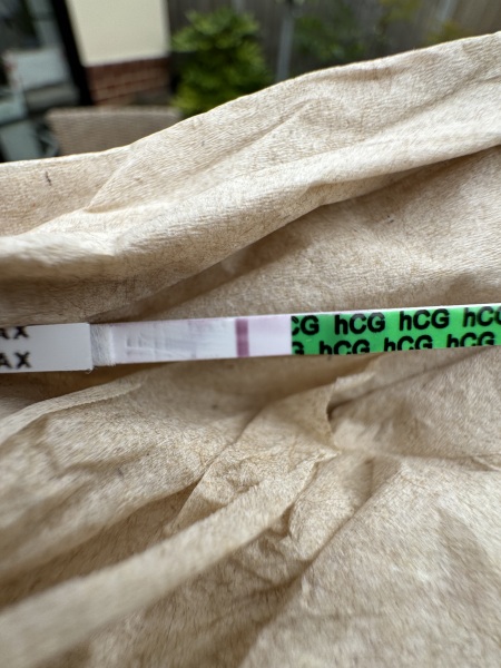 is this a positive? (weird line)