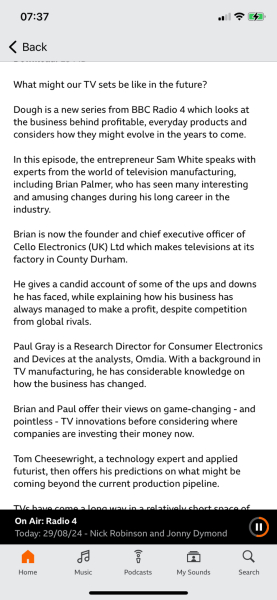 Easy to use TV for elderly person?