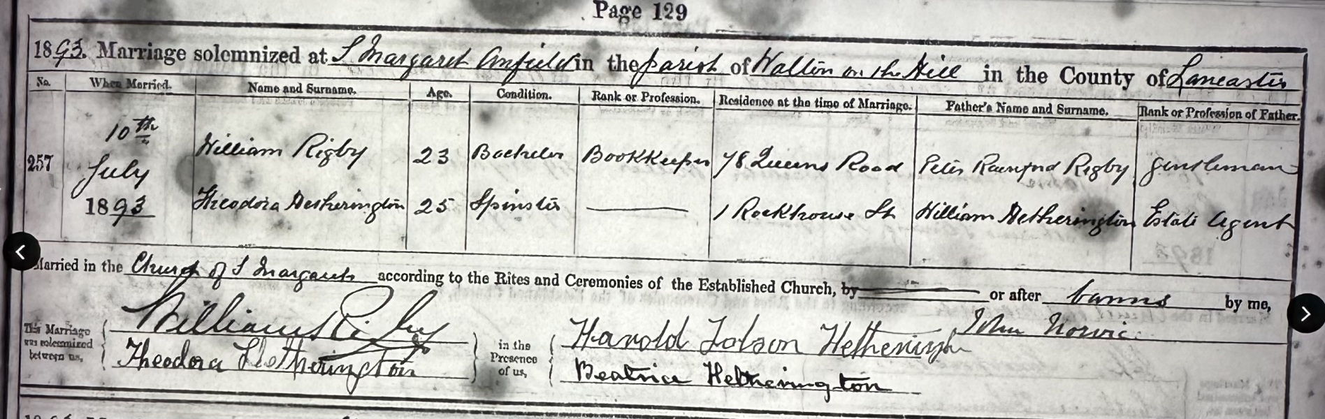 So what happened to Margery Rigby – the girl who added the family cat to the Census? - (spoiler I couldn’t find too much)