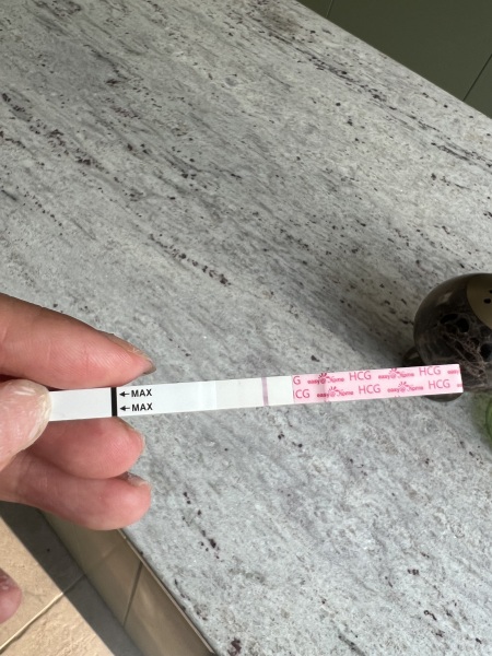Is this vv faint line