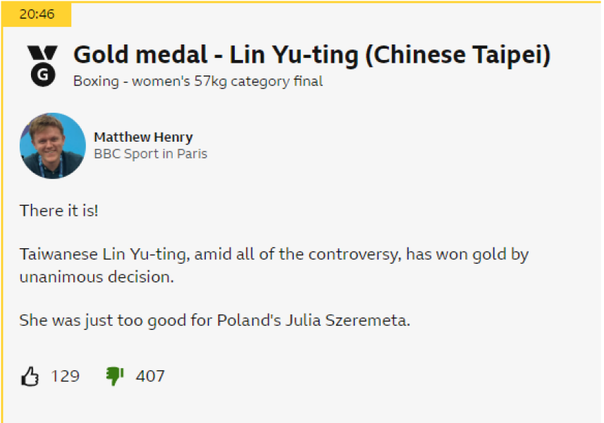 Thread 4: TWO “Female Boxers” Set To Compete At Paris 2024 Were Previously Disqualified From Women’s World Championship For Having “XY Chromosomes”