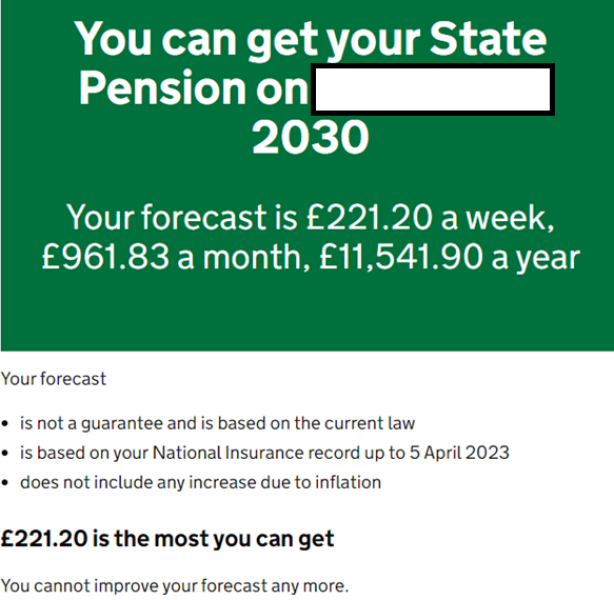 Pension entitlement, COPE, NI contributions confusion