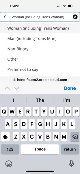 Co-op job application