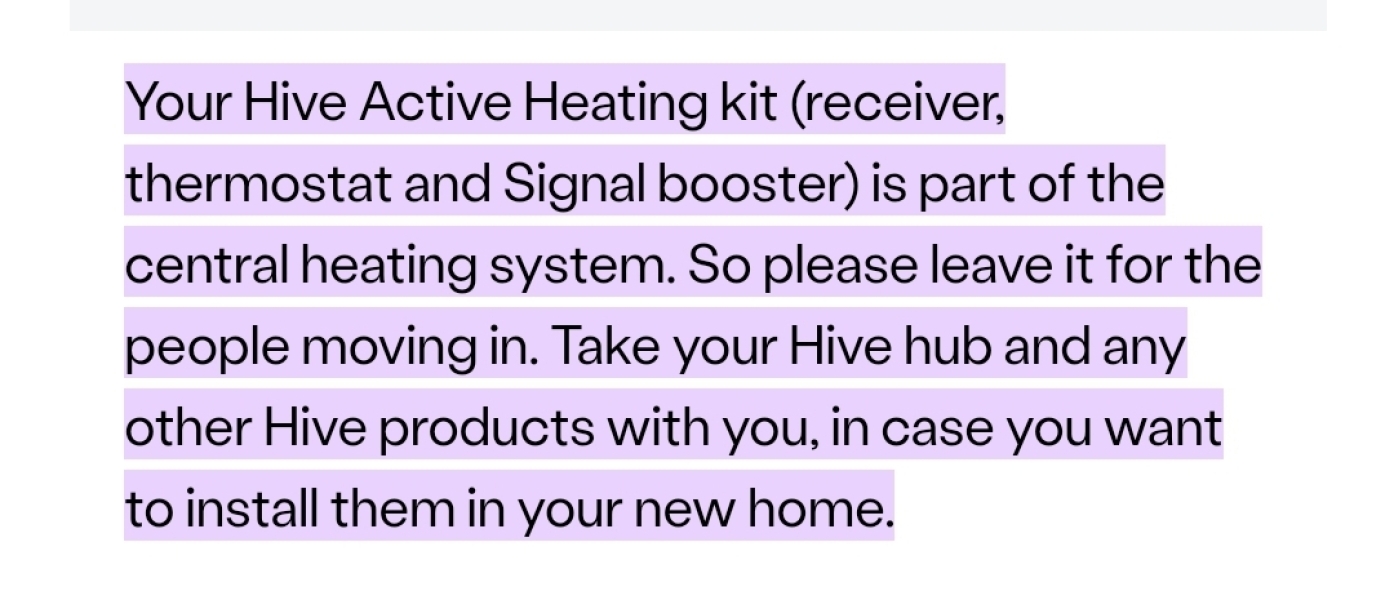 Do you take the Hive hub when you sell?