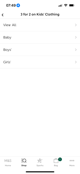To get “girls” stuff when I search for “boys”