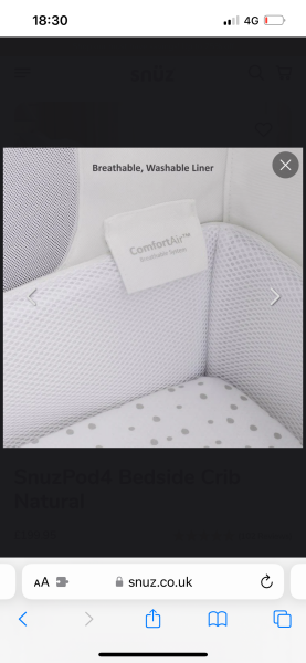 Snuzpod 4- does it have bumpers?