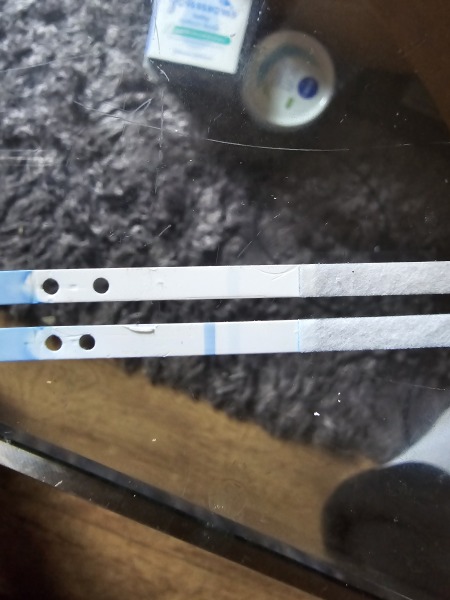 Clear blue faint positive digital negative