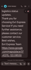 Anyone come across this Evri scam before?