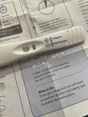 Clear blue test. Evap line or positive