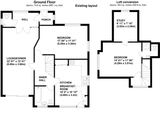 Conversion of chalet bungalow to house