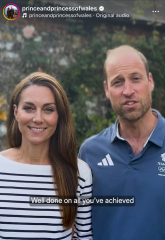 Prince and Princess of Wales congratulate Team GB