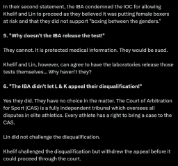 Thread 2: TWO “Female Boxers” Set To Compete At Paris 2024 Were Previously Disqualified From Women’s World Championship For Having “XY Chromosomes”