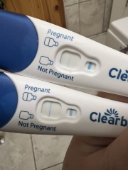 Faint test lines for a week