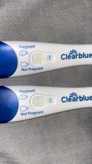 Clear blue line eyes