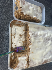 Scaling a carrot cake up to a traybake..can anyone advise??