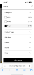 To get “girls” stuff when I search for “boys”