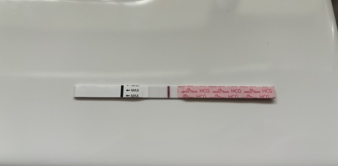 Faint pregnancy tests
