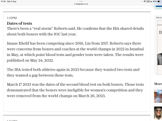 Thread 2: TWO “Female Boxers” Set To Compete At Paris 2024 Were Previously Disqualified From Women’s World Championship For Having “XY Chromosomes”
