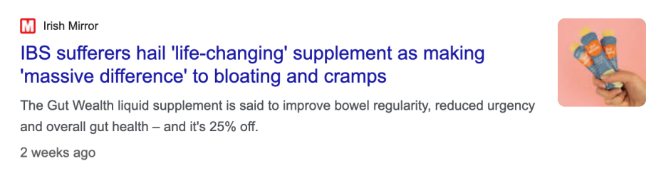 Irritable Bowels (bloating, urgency, painful cramps)... has anyone tried this product?
