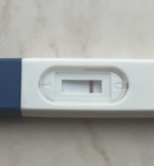 Faint positive twice but negative on clear blue