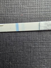 Clear blue faint positive digital negative