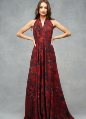 Red maxi dress
