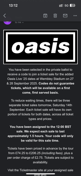 Oasis ballot