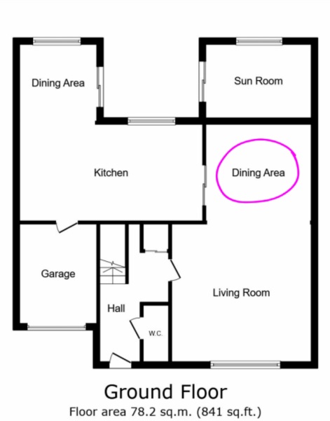 Living room / diner - awkward space