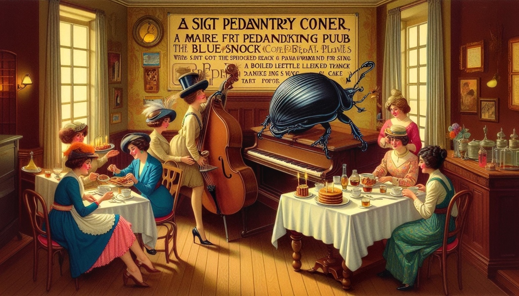 Les Bas Bleus, The Bluestocking...