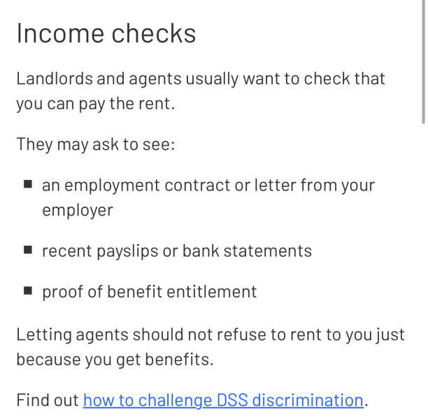 Renting - salary???