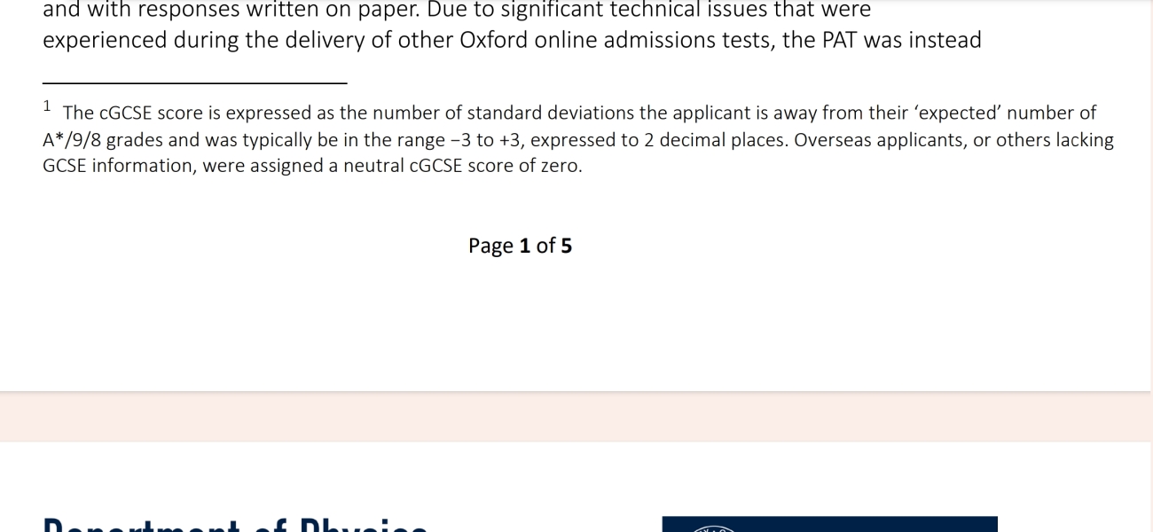 Oxbridge 2025