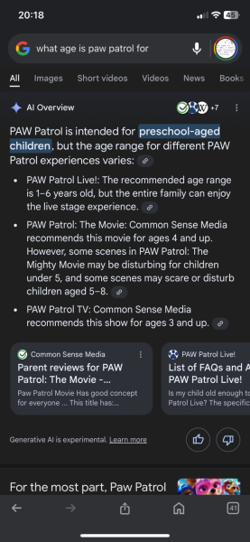 What age is Paw Patrol for?