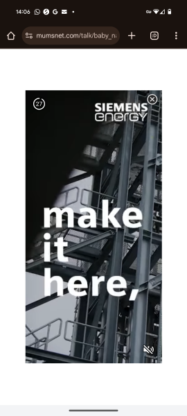 Pop-up advert that won’t go away.