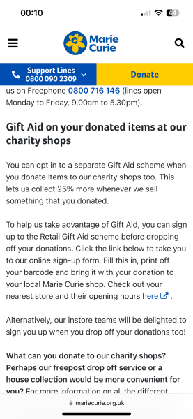 To be annoyed the charity shop called me rude