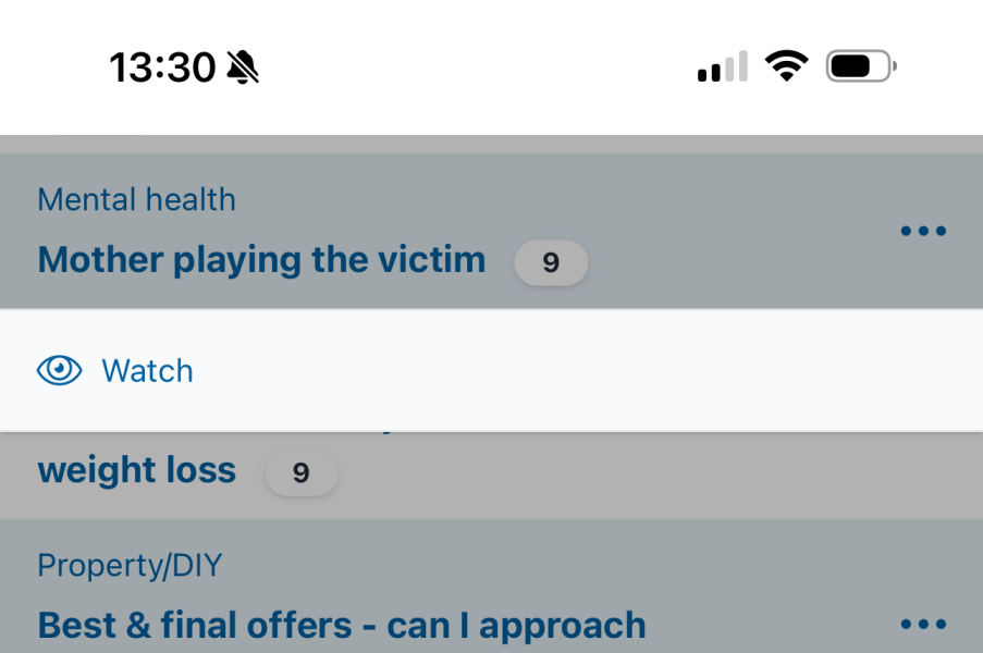 Hide threads with certain keywords