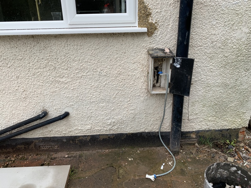 Water under suspected floor and rotten joists