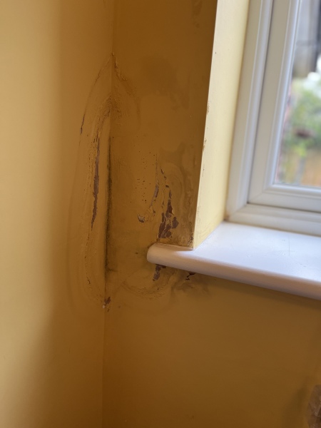 Any thoughts on what could have caused/is causing this damp patch?